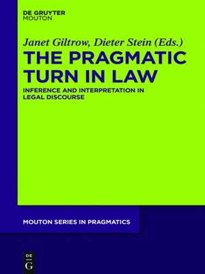 cover image of The Pragmatic Turn in Law